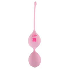   Cuties - duplagolyós szilikon gésagolyó kegel tornához (rózsaszín)