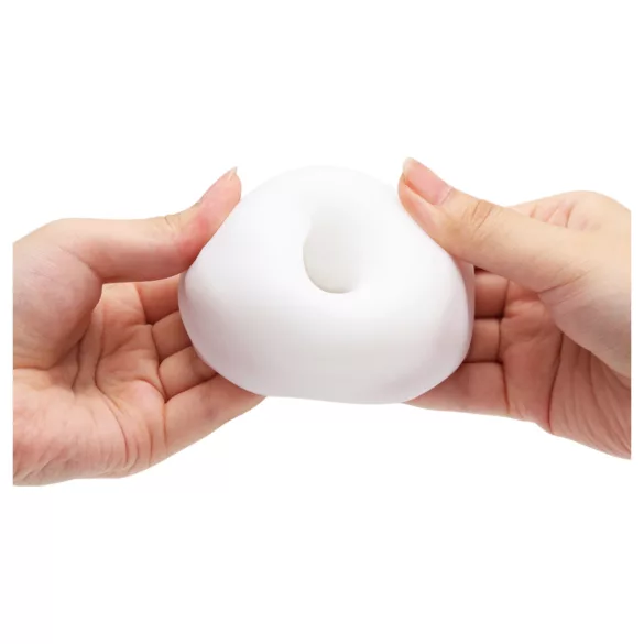 TENGA 3Dx Spiral - spirál mintás férfi maszturbátor (fehér)