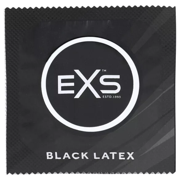 EXS Black - latex óvszer (fekete, 12 db)