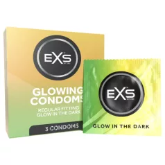 EXS Glow - világító óvszer (3db)