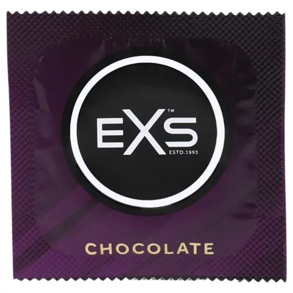 EXS Hot Chocolate - óvszer csoki ízű (fekete, 100 db)