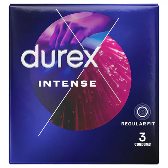Durex Intense - bordázott és pontozott óvszer (3 db)