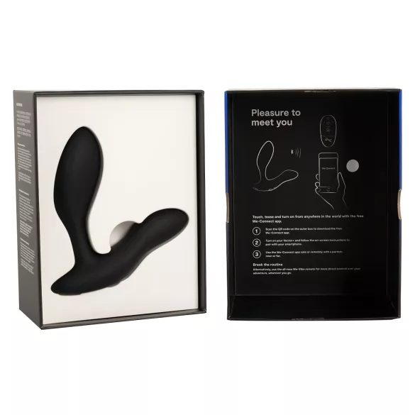 We-Vibe Vector+ - akkus, okos anál vibrátor (fekete)