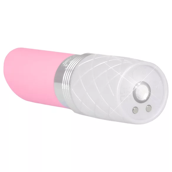 Pillow Talk Lusty - akkus, nyelves rúdvibrátor (fehér-pink)
