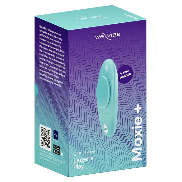 We-Vibe Moxie+ - rádiós, okos csikló vibrátor (türkiz)