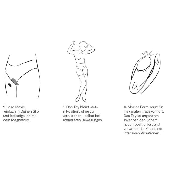 We-Vibe Moxie+ - rádiós, okos csikló vibrátor (türkiz)