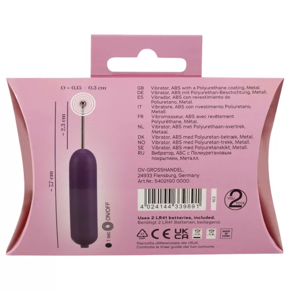 You2Toys - Spot-on csikló vibrátor (lila)