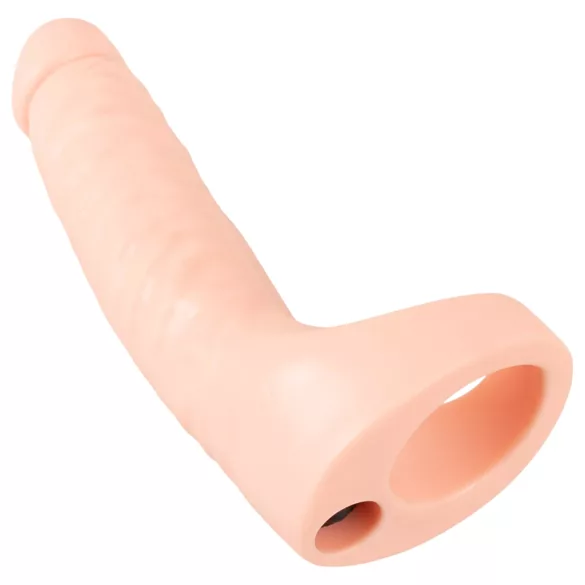 realistixxx Double Fucker - felcsatolható anál vibrátor (testszínű)