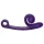 Snail Vibe Curve - 2in1 csiklóizgató vibrátor (lila)