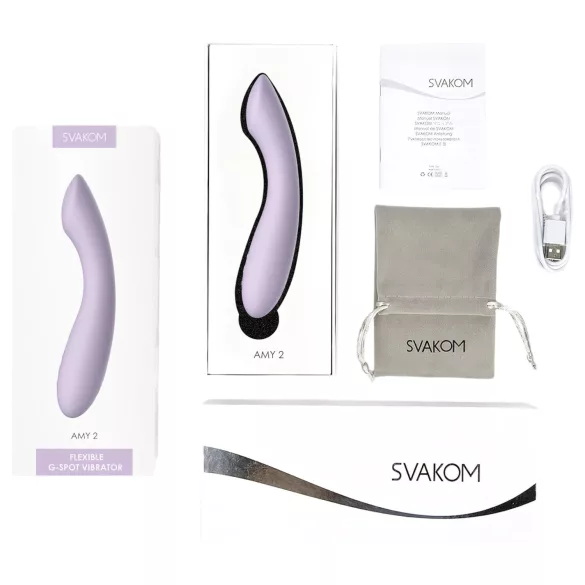 Svakom Amy 2 - akkus, vízálló G-pont vibrátor (lila)