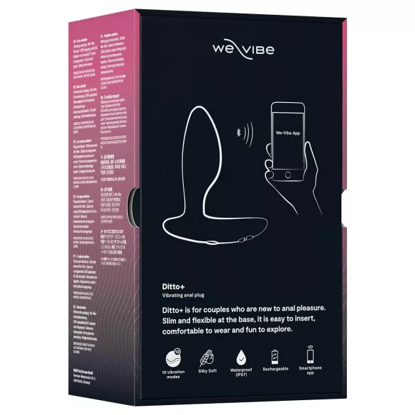 We-Vibe Ditto+ - okos, akkus anál vibrátor (fekete)