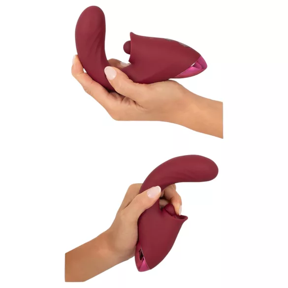 Javida - 3in1 nyelves vibrátor (piros)
