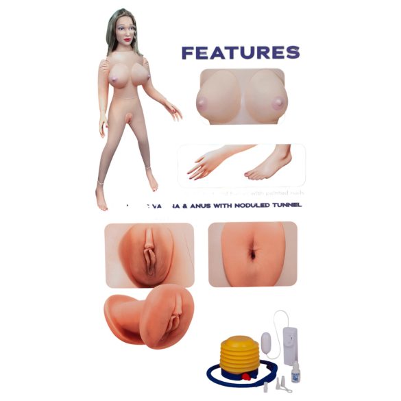 Excellent Power Amanda - életnagyságú vibrációs guminő