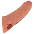 realistixxx - rádiós vibrációs péniszköpeny (natúr, 20 cm)