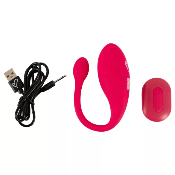 Beau Coeur Koral - vibrációs tojás távirányítóval (pink)