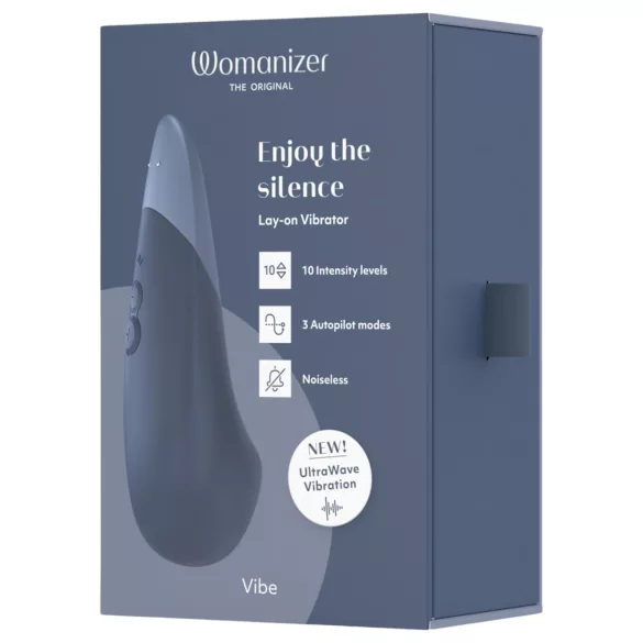 Womanizer Vibe - csikló vibrátor (kék)