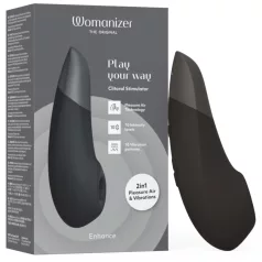   Womanizer Enhance 2in1 léghullámos csiklószívó + vibrátor (fekete)