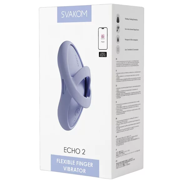 Svakom Echo 2 - okos ujjvibrátor (kék)