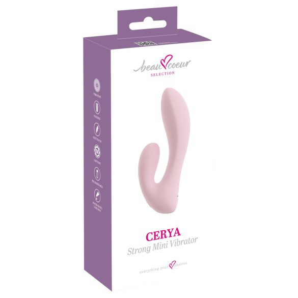 Beau Coeur Cerya - mini csiklókaros vibrátor (halvány pink)