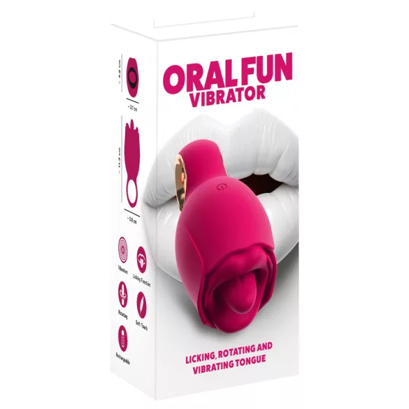 You2Toys Oral Fun - nyelves csiklóizgató (rózsaszín)