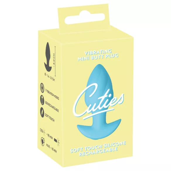 Cuties Mini - vibrációs anál plug (kék)