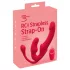 You2Toys Strapless - felcsatolható 3 ágú vibrátor (piros)