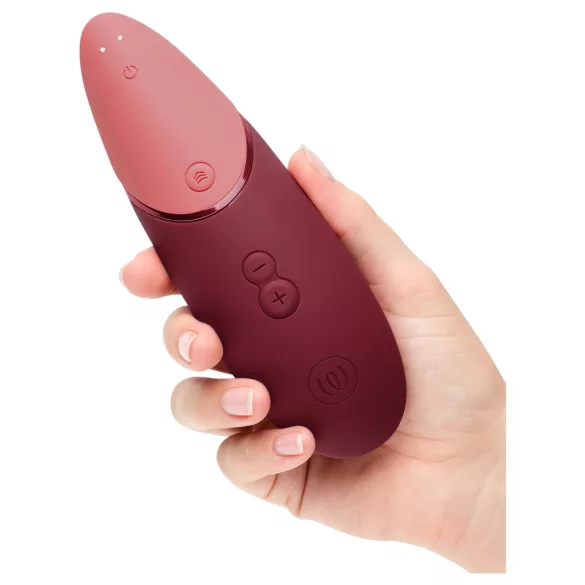 Womanizer Next - akkus, léghullámos csiklóizgató (bordó)