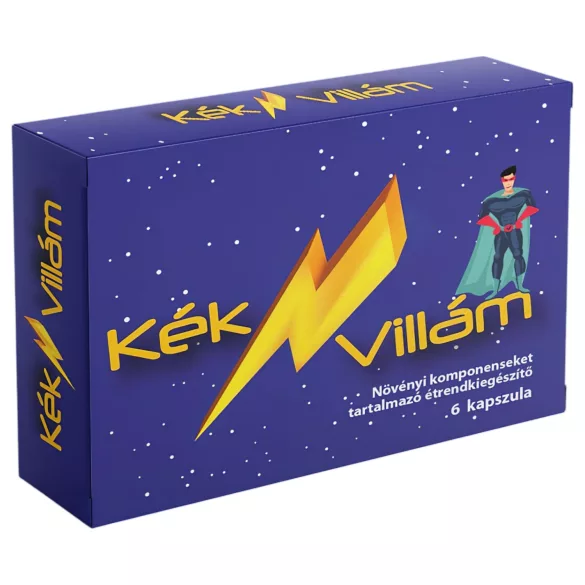 Kék Villám - vitalitás étrend-kiegészítő kapszula férfiaknak (6 db)