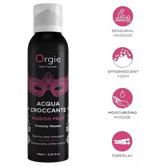 Orgie Acqua Croccante - masszázshab - passion fruit (150 ml)