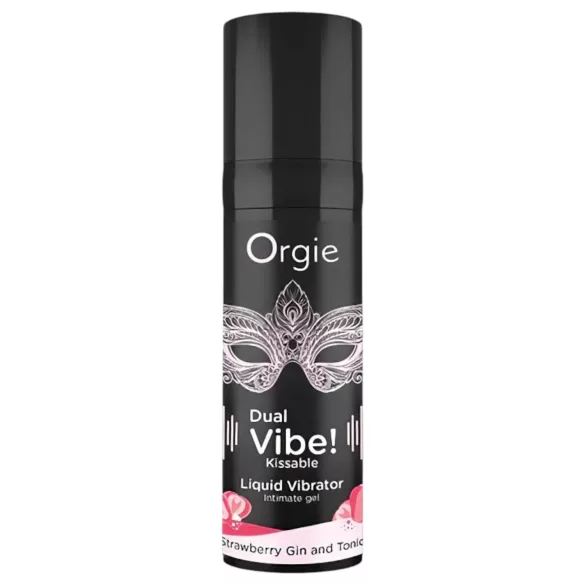 Orgie Dual Vibe - unisex folyékony vibrátor - Eper - Gin Tonic (15 ml)