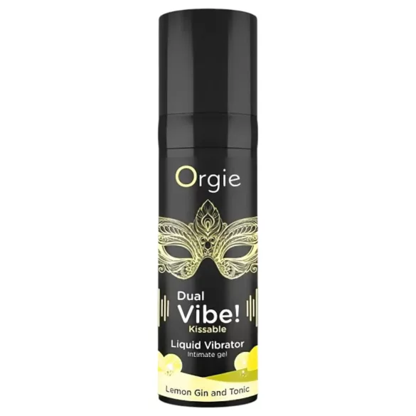 Orgie Dual Vibe - unisex folyékony vibrátor - Gin Tonic (15ml)