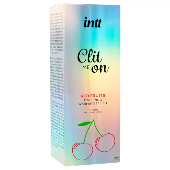intt Clit Me On - folyékony vibrátor csiklóspray, piros gyümölcs (12 ml)