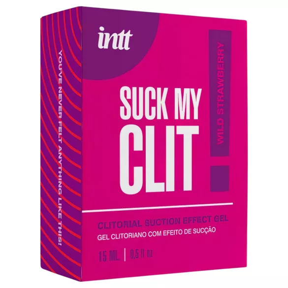 Intt Suck My Clit - klitorisz stimuláló gél nőknek - eper (15ml)