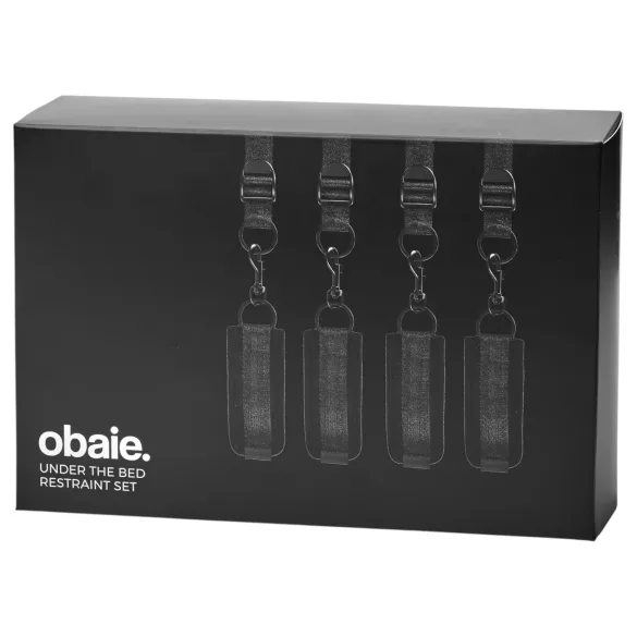 Obaie - matrac alatti kötözőszett (fekete)