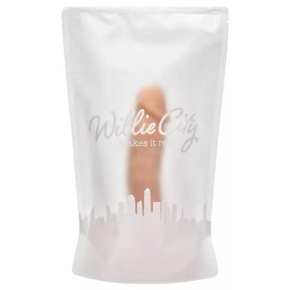 Willie City Luxe - élethű szilikon dildó (testszínű) - 23 cm