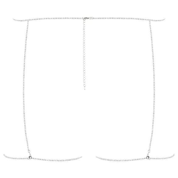 Obsessive Bijou 905 - ékszer testhám alsó (ezüst) - S-L