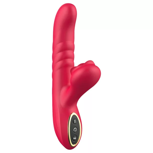 Sweet Play - 2in1 lökő és csiklóizgató vibrátor (pink)