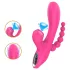 Erospace Sweet Play - G-pont vibrátor anál szondával és szívással (rózsaszín)