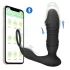 Erospace Men's Play - app-vezérelt lökő anál vibrátor (fekete)