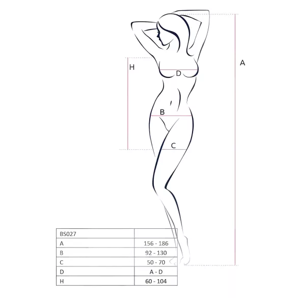 Passion BS027 - fekete necc miniruha (S-L)