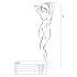 Passion BS057 - cikk-cakkos necc szett (fekete) - S-L