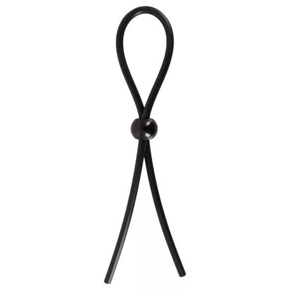 Magic Shiver - állítható péniszgyűrű (fekete)