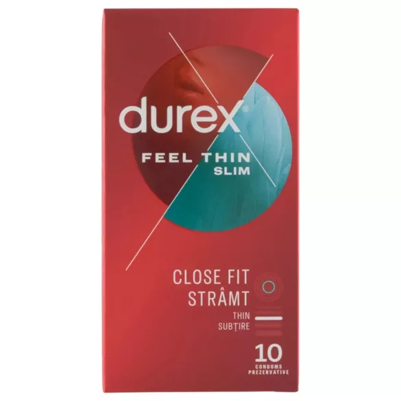 Durex Feel Thin Slim - élethű érzés óvszer (10 db)