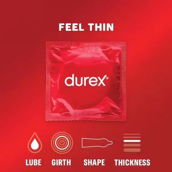 Durex Feel Thin - élethű érzés óvszer csomag (2x12 db)