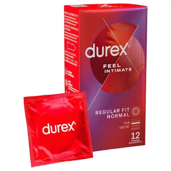 Durex Feel Intimate - vékonyfalú óvszer csomag (2x12 db)