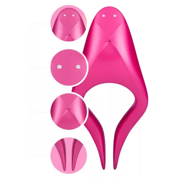 Durex Tease & Ride - Intim pont vibrátor (pink)