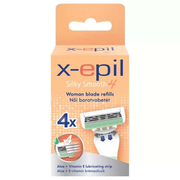 X-Epil Silky Smooth - női borotva betét 4 pengés (4 db)