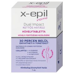   X-Epil Intimo Dual Impact - kettős hatású hüvelytabletta (7db)
