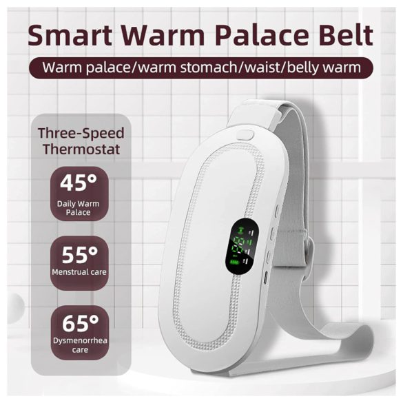 EMS - akkus menstruációs masszírozó öv (fehér)