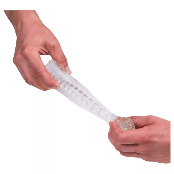 Desirel Vertigo - maszturbátor bordázott belsővel (átlátszó)